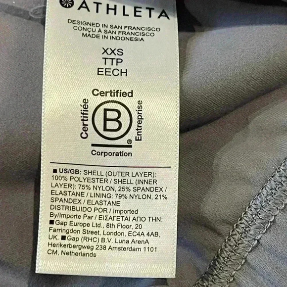 Athleta Wayfarer Blouson Bomber Jacket Size XXS, Blue,Waterproof,Athleisure,EUC - Picture 11 of 16